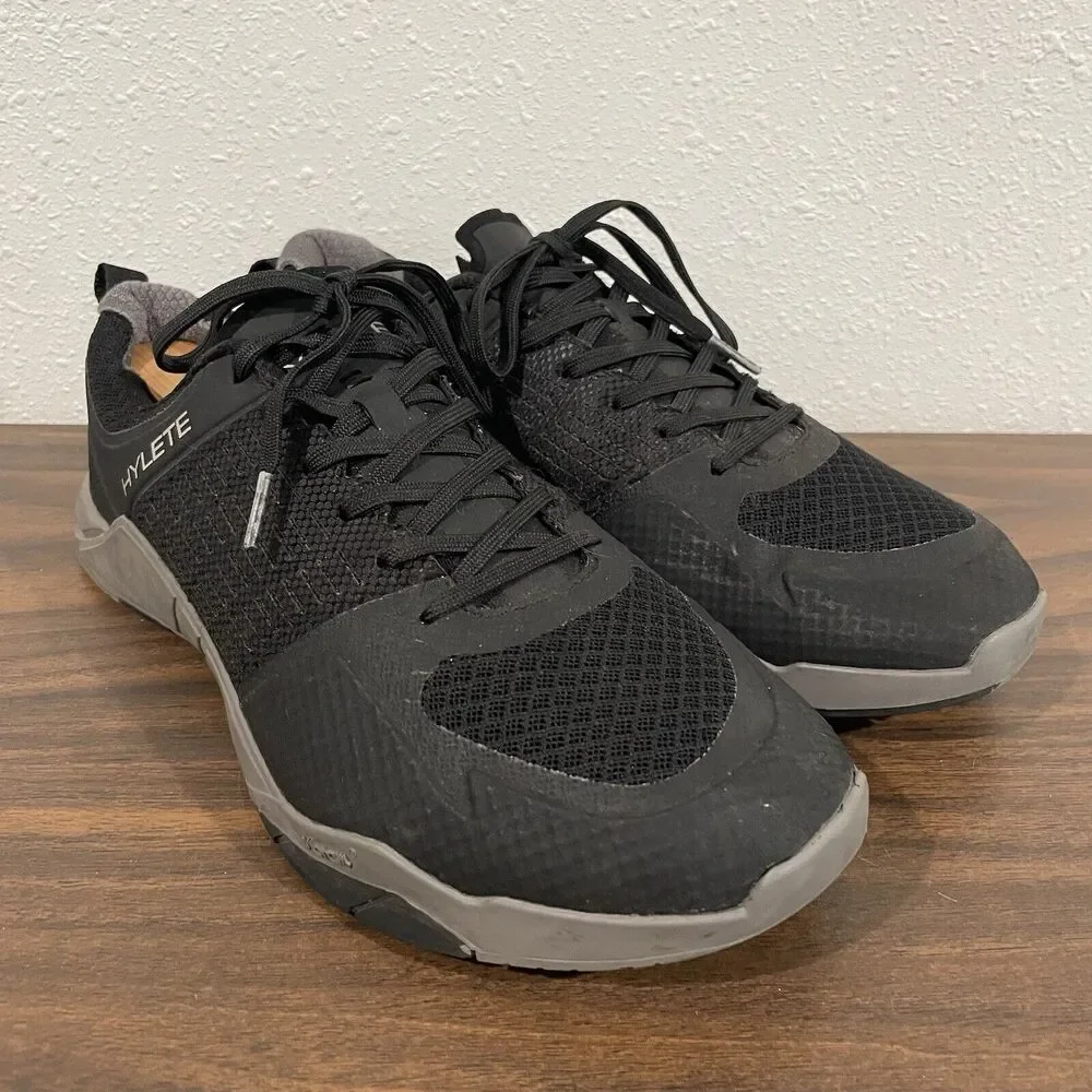 Hylete Circuit Cross Training Shoe Mens 8 Vibram Black Crossfit Athletic Sneaker